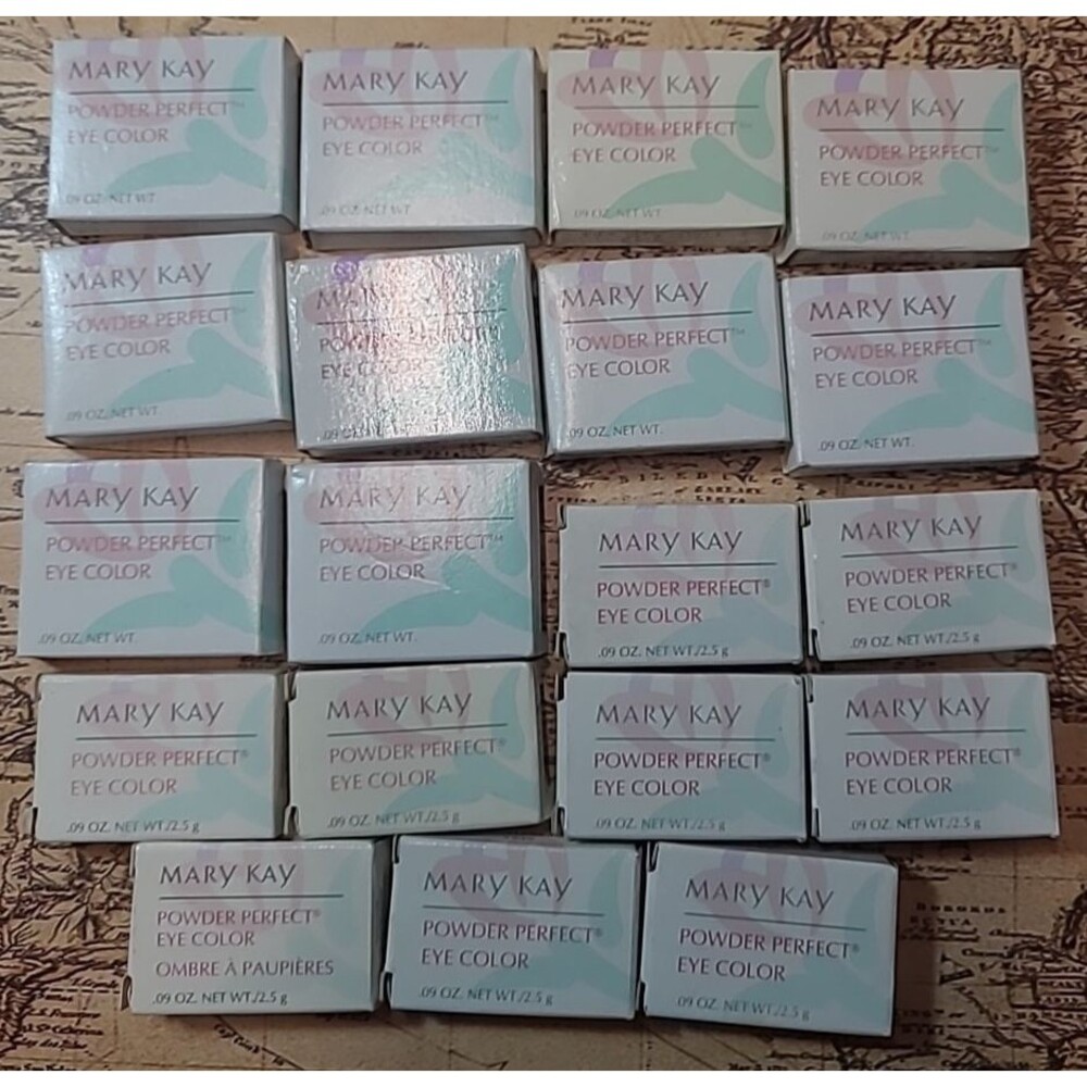 Lot of 19 - Mary Kay~POWDER PERFECT Eye Color New Old Stock Lot F